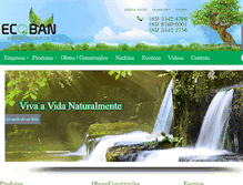 Tablet Screenshot of ecobanbanheiros.com.br